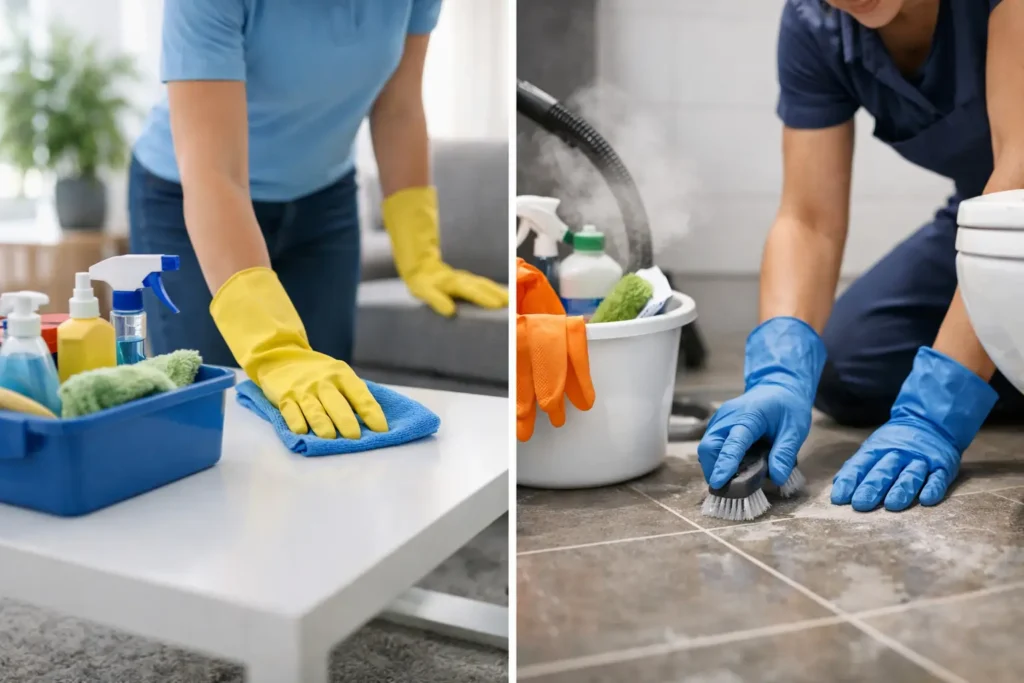 Regular Cleaning vs Deep Cleaning Explained